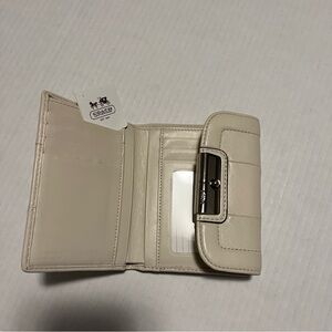 Coach Cream Parchment Color Kristin Leather Wallet